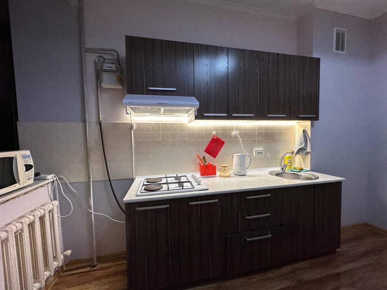 1-Room Apart. 21 On Usenbaeva 52 Near Eurasia Shopping Center Бишкек Екстериор снимка